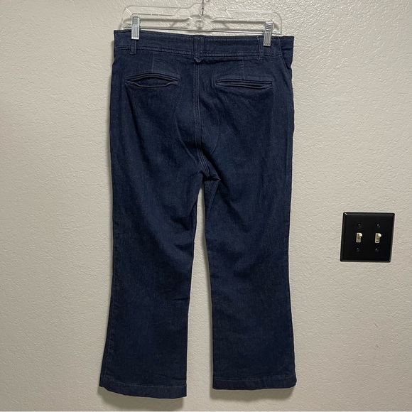 The Essential Trouser by Anthropologie Dark Wash Denim Size 8 - Picture 6 of 7